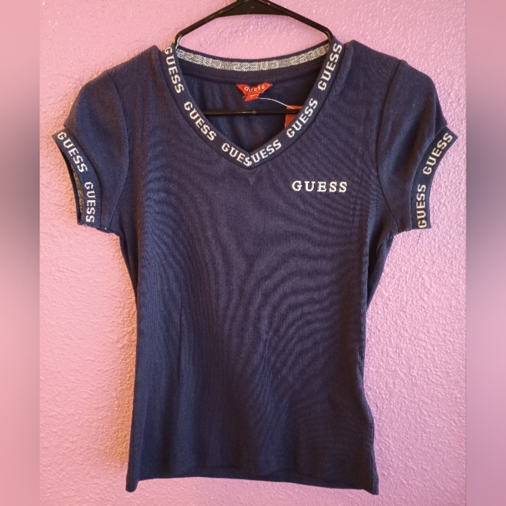 GUESS Women's Blue Top